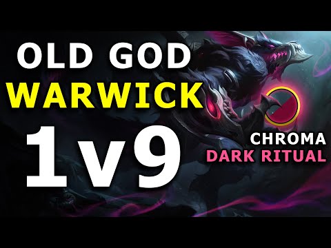 OLD GOD Warwick (Dark Ritual Chroma) - I HAVE NEVER CARRIED THIS HARD (League of Legends, Season 11)