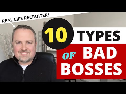 Bad Bosses You May Encounter - 10 Common Types