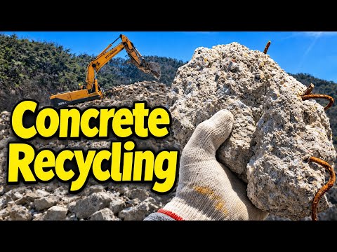 How Waste Concrete Makes Profit | Insane Recycling Process