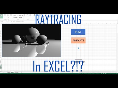 Энтузиаст реализовал в Excel трассировку лучей. Инструкция внутри