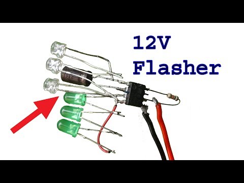 How to make 12 volt  ne555 Led flasher, ne555 diy flasher P2