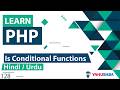 PHP Is Conditional Functions Tutorial In Hindi Urdu