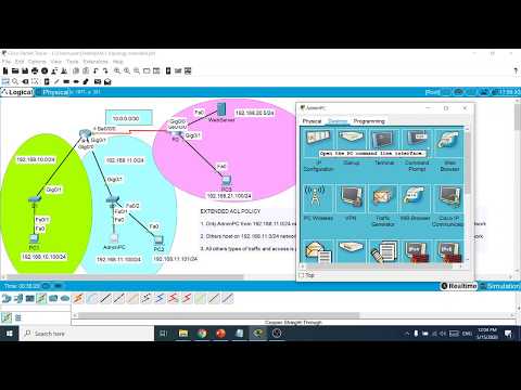 CCNA3 v7 Module 5 Extended ACLs Configuration