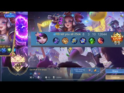 Lylia mvp full damage build-lylia yummy