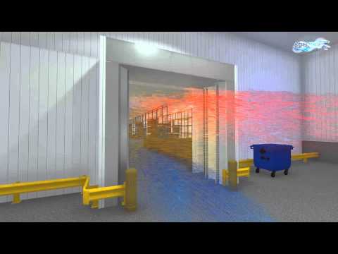 Cold storage air curtain PATENTED: AFIM® IGLO-2 (air door freezer / cold store)