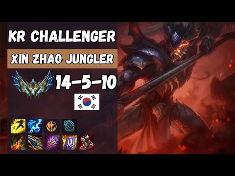 KR 1137 LP Challenger Xin Zhao vs Karthus jungle - KR Challenger Patch 14.9 | League of Legends |