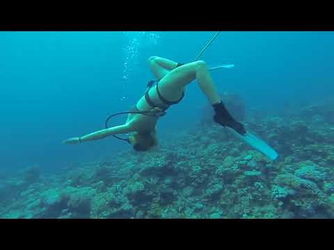 Sexy Girl Nicole Hookah Diving