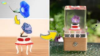 🔉 Use Dried Flowers to Make a Bluetooth Speaker Lamp. | Resin Art 🔉