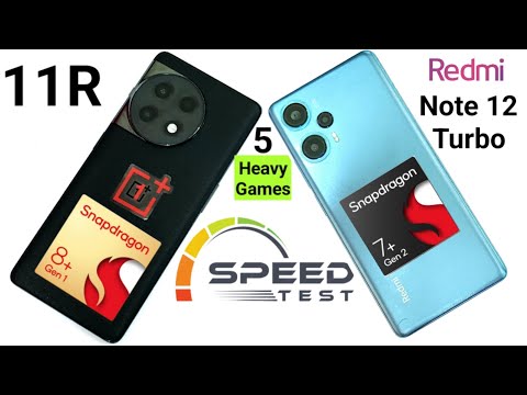 Oneplus 11r vs Poco F5(Redmi Note 12 Turbo) 5 Heavy Games Shocking Results OMG 😳😱😱🔥🔥