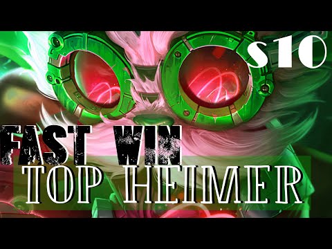 lol HEIMER TOP FAST WIN RANKED S10 🚨 LOL HEIMERDINGER VICTORIA RAPIDA CLASIS 🚨