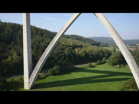 Hessen von oben - Rombachtalbrücke