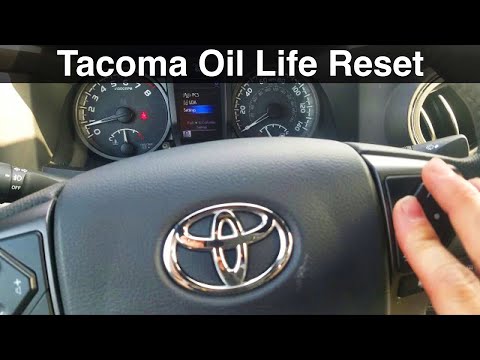 2019 Toyota Tacoma Maintenance Reset Oil Life