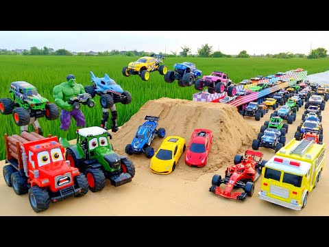 MANTAP‼️Mobil Truk Tronton Panjang Bongkar Mobil - Mobilan Mobil polisi, Truk Molen, Dump truck,