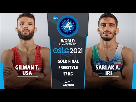 GOLD FS - 57 kg: T. GILMAN (USA) v. A. SARLAK (IRI)