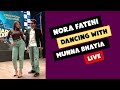 Nora Fatehi Dancing With Divyendu Sharma LIVE At Madgaon Express Norafatehi