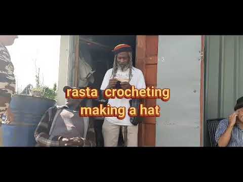 Chilling with a rasta making a hat