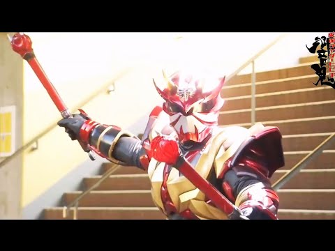 Kamen Rider Hibiki Armed & 2 Rider Fight Together Scene 