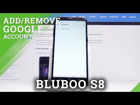 How to Add / Remove Google Account in BLUBOO S8 - Manage Google Account