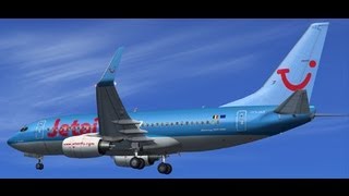 preview picture of video 'FSX iFly 737-700 JetairFly Charleroi (EBCI) to Nice (LFMN)'