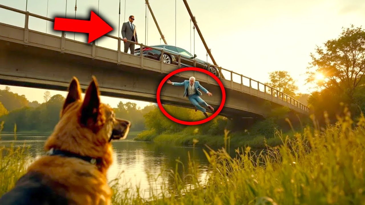Un Hombre Lanza A Su Jefe Anciano Desde Un Puente, Sin Saber Que Su Leal Perro Lo Está Viendo