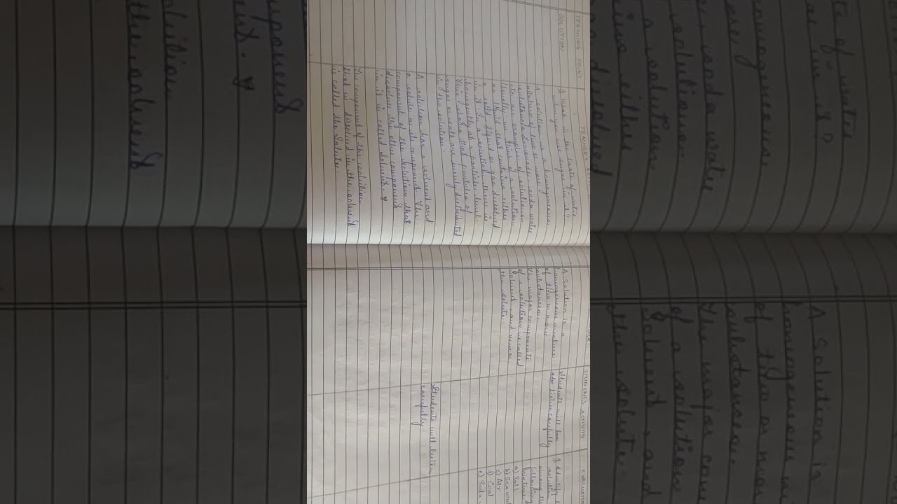 solution |chemistry lesson plan|lesson plan in English|science class 9|