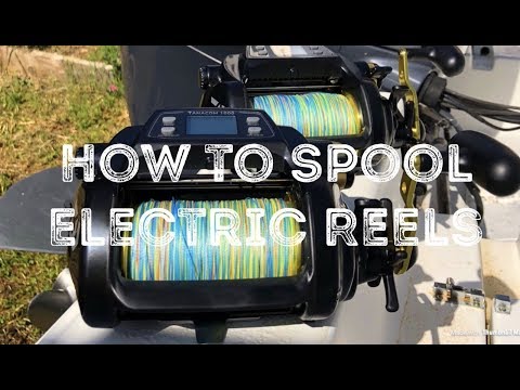 How to Spool Electric Reels with Braided line, Daiwa Tanacom 1000