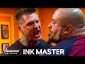 Kyle Goes Nuts On A Returning Human Canvas - Ink Master: Redemption, Season 2