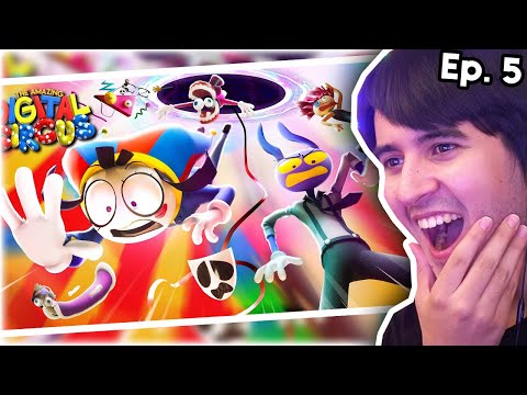 REACCIONO al EPISODIO 5 de "THE AMAZING DIGITAL CIRCUS - Ep: Sin título" de GLITCH