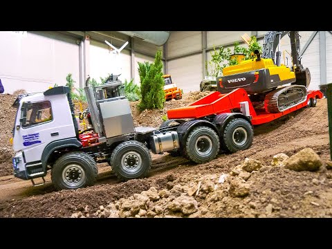 EXTRA LOOONG RC TRUCK ACTION!! RC TRUCKS COLLECTION, RC MODEL MACHINES, RC VEHICLES, RC TRACTORS