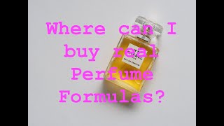 Where can I buy perfume formulas?