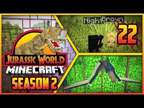 Minecraft Jurassic World S2 - Episode 22 - PTERANODON & CUTE BUNNIES!