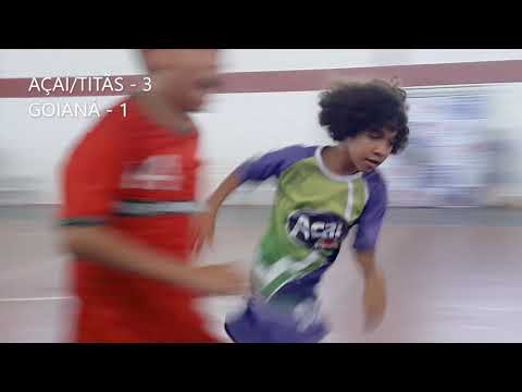 SUB-11 GOIANÁ X AÇAÍ/TITÃS - PARTIDA ELIMINATÓRIA DO CIRCUITO REGIONAL DE FUTSAL ETAPA ARGIRITA