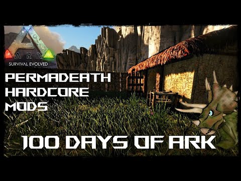 This fence cost so many resources! | Surviving 100 Days on ARK PERMADEATH!