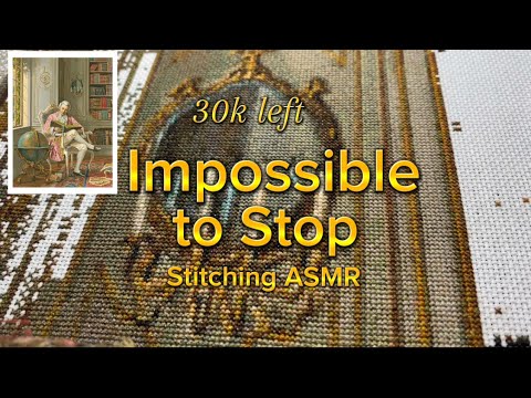 Stitch With Me Scholar in the Library ASMR no talking 