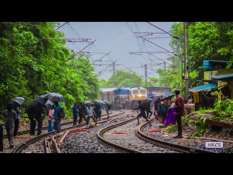 5 in 1 Hard Working Diesel Locomotives & JCB's on Track at Dudhsagar Waterfalls  #indianrailways