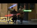 Obi Wan & Qui Gon vs Darth Maul [4k UltraHD] - Star Wars: The Phantom Menace Fight Scene (1/2)