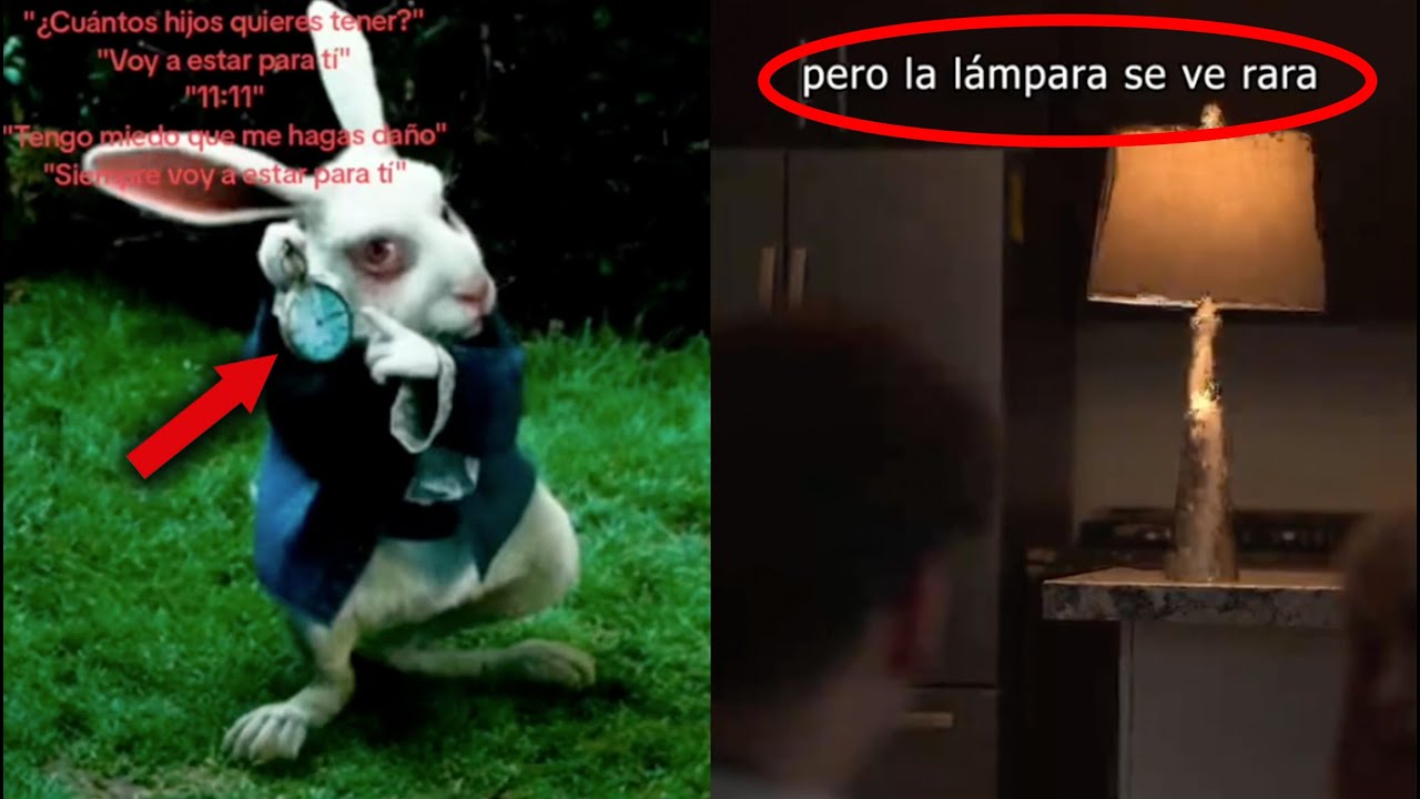 El CONEJO BLANCO me alcanzó y la LÁMPARA se VEÍA RARA... Doble VIRAL de TIKTOK EXPLICADO