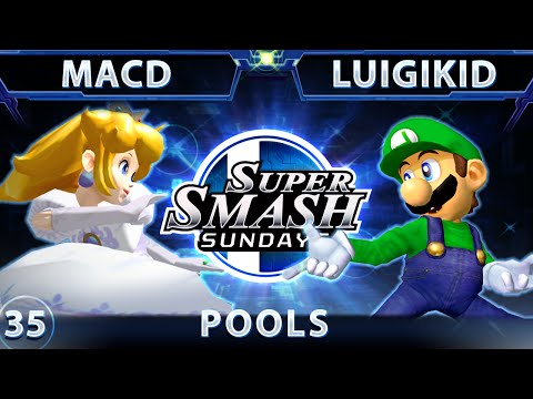 SSS 35 - FE MacD (Peach) Vs. LuigiKid (Luigi) SSBM - Pools - Smash Melee