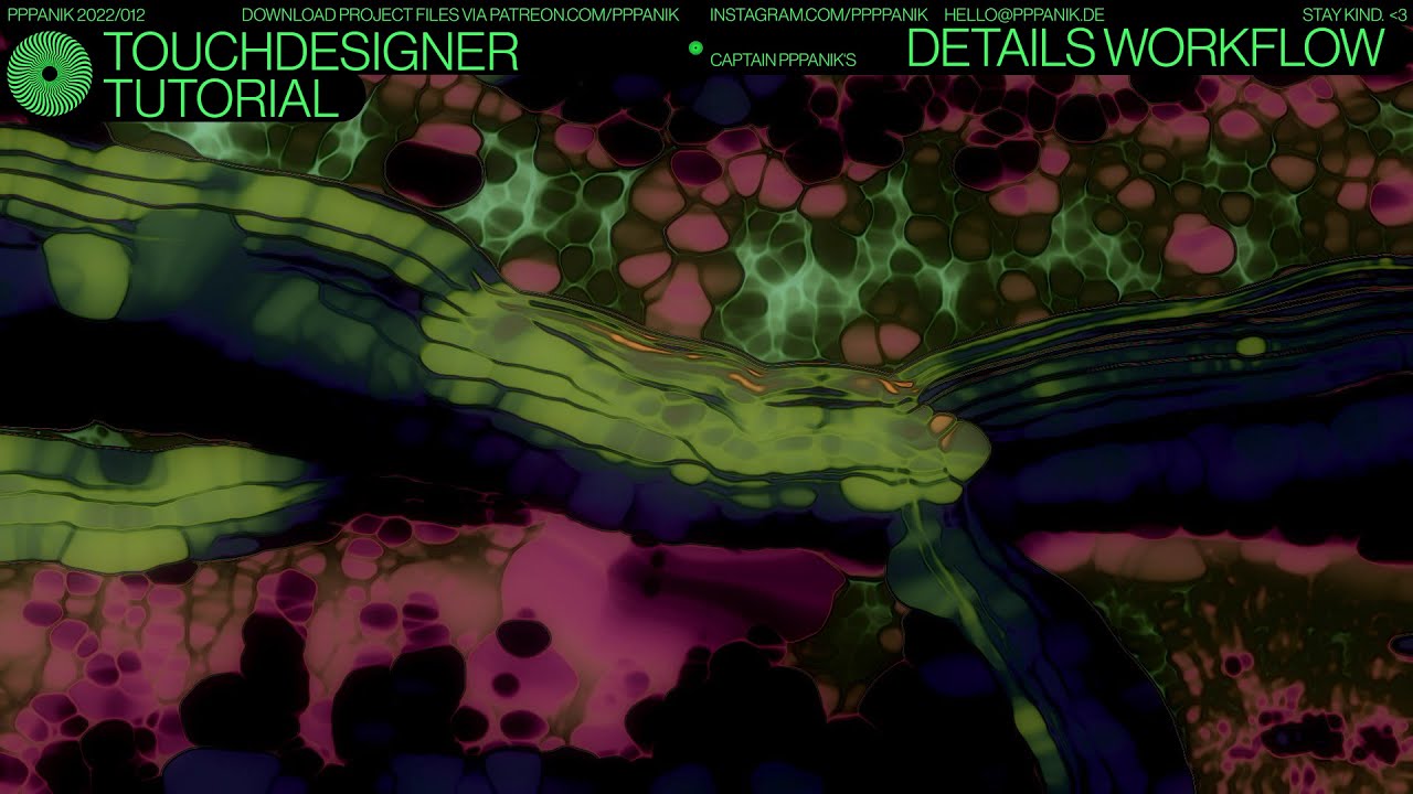 TOUCHDESIGNER TUTORIAL - MICROSCOPE TEXTURE (MY DETAIL WORKFLOW)