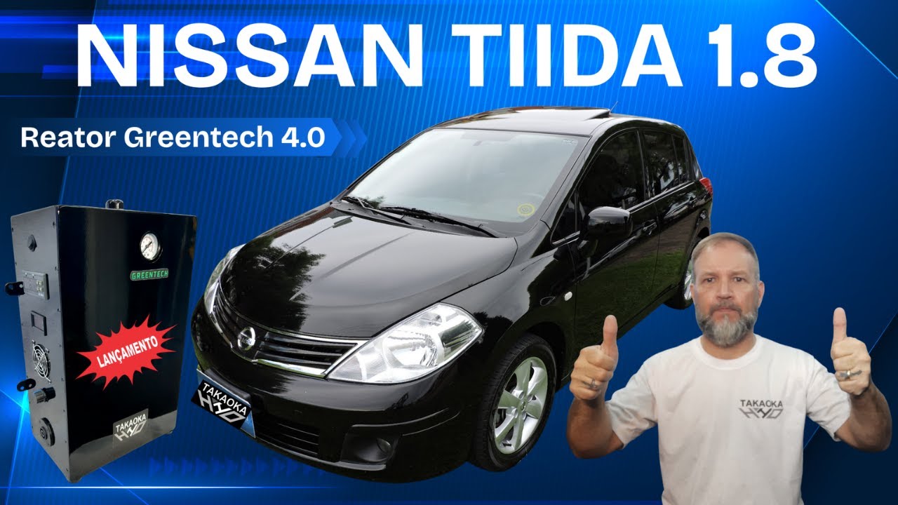 Novo Reator de Hidrogênio Greentech 4.0 instalado Nissan Tiida 1.8