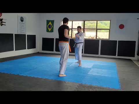 Treino de Tai Sabaki, Hudson vs Igor (laranja) vídeo 2