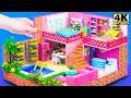 DIY Miniature House #61 | Build 2 Storey Summer Villa with Swimming Pool, Two Bedroom and More