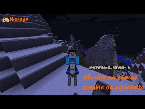 comment monter sur un cheval minecraft