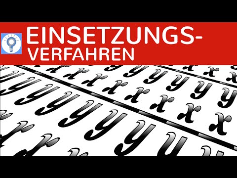 Einsetzungsverfahren - Lineare Gleichungssysteme lösen einfach erklärt an Beispielen - LGS 2