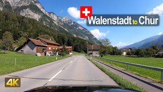 Driving from Walenstadt to Chur, Switzerland🇨🇭