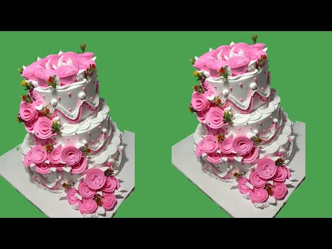How To Make 3 Step Cake Chocolate Design Fancy Cake
