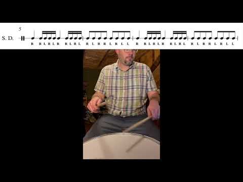 Conquest, Snare Drum, 80bpm, PRACTICE VIDEO