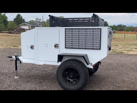 Warhorse Stud - Overland Tent Trailer - Hammered White, Upgraded Timbren