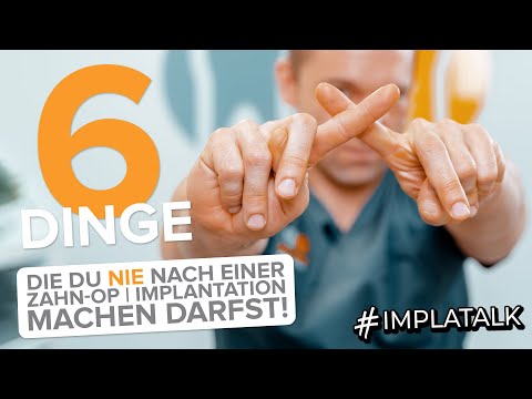 6 Dinge, die man nach Zahn-OP oder Implantation NICHT machen darf!