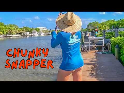 Florida Keys Lifestyle | BIG Surprise Dock Fishing Between Trips {Catch & Clean}